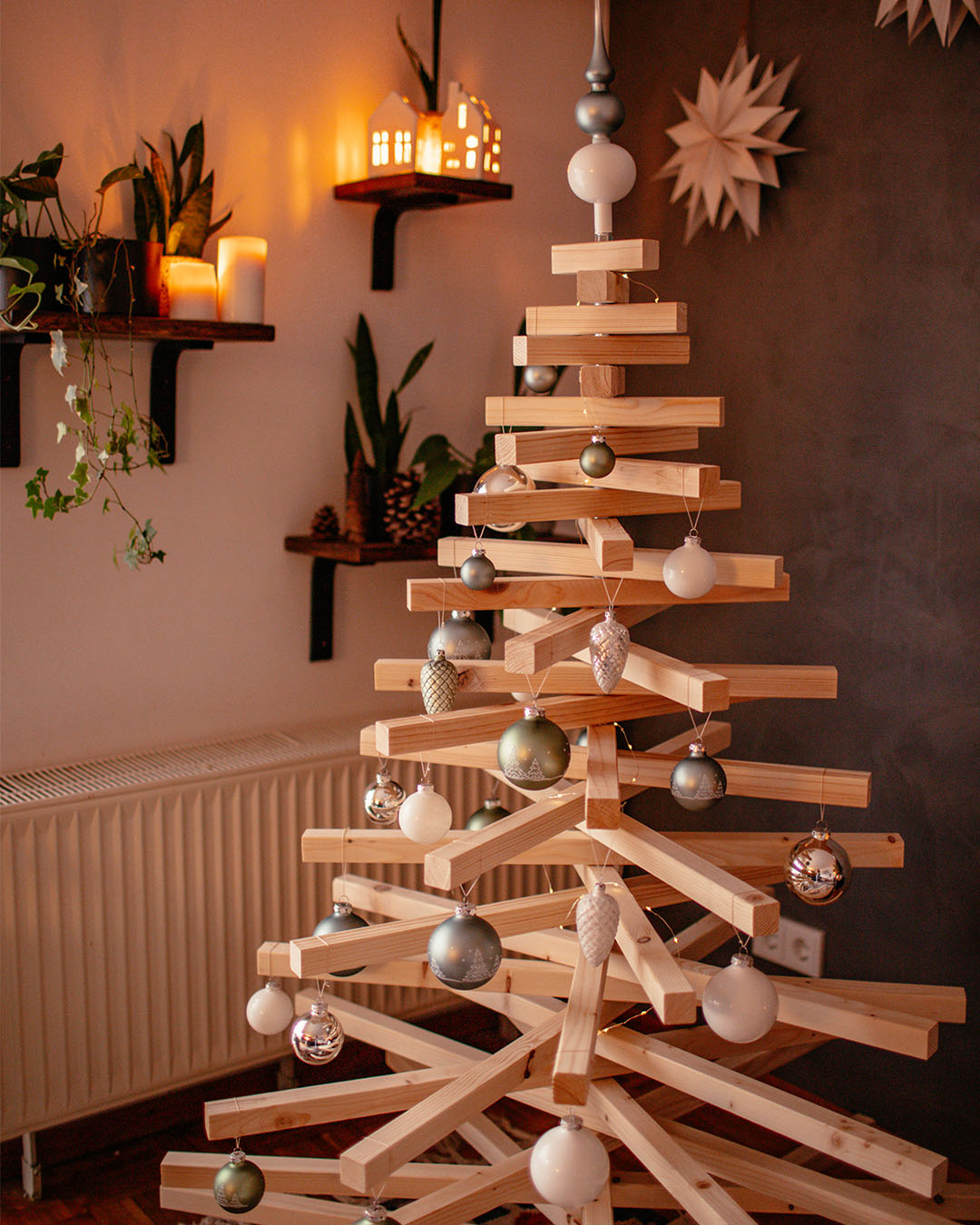 DIY Weihnachtsbaum geschmückt